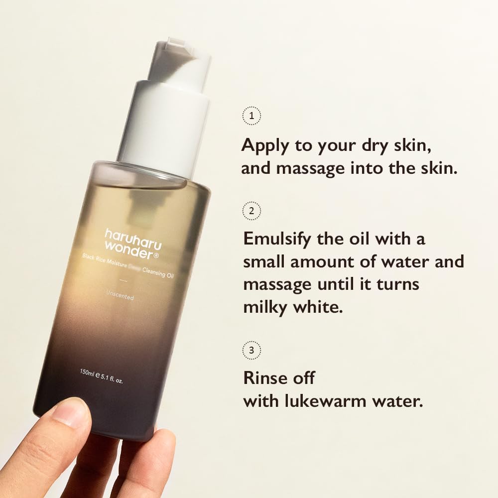 Haruharu Wonder Black Rice Moisture Cleansing Oil (150ml)