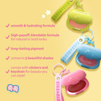The Crème Shop Kiss & Blush Charm Lip Balm & Blush- Cherry Squeeze