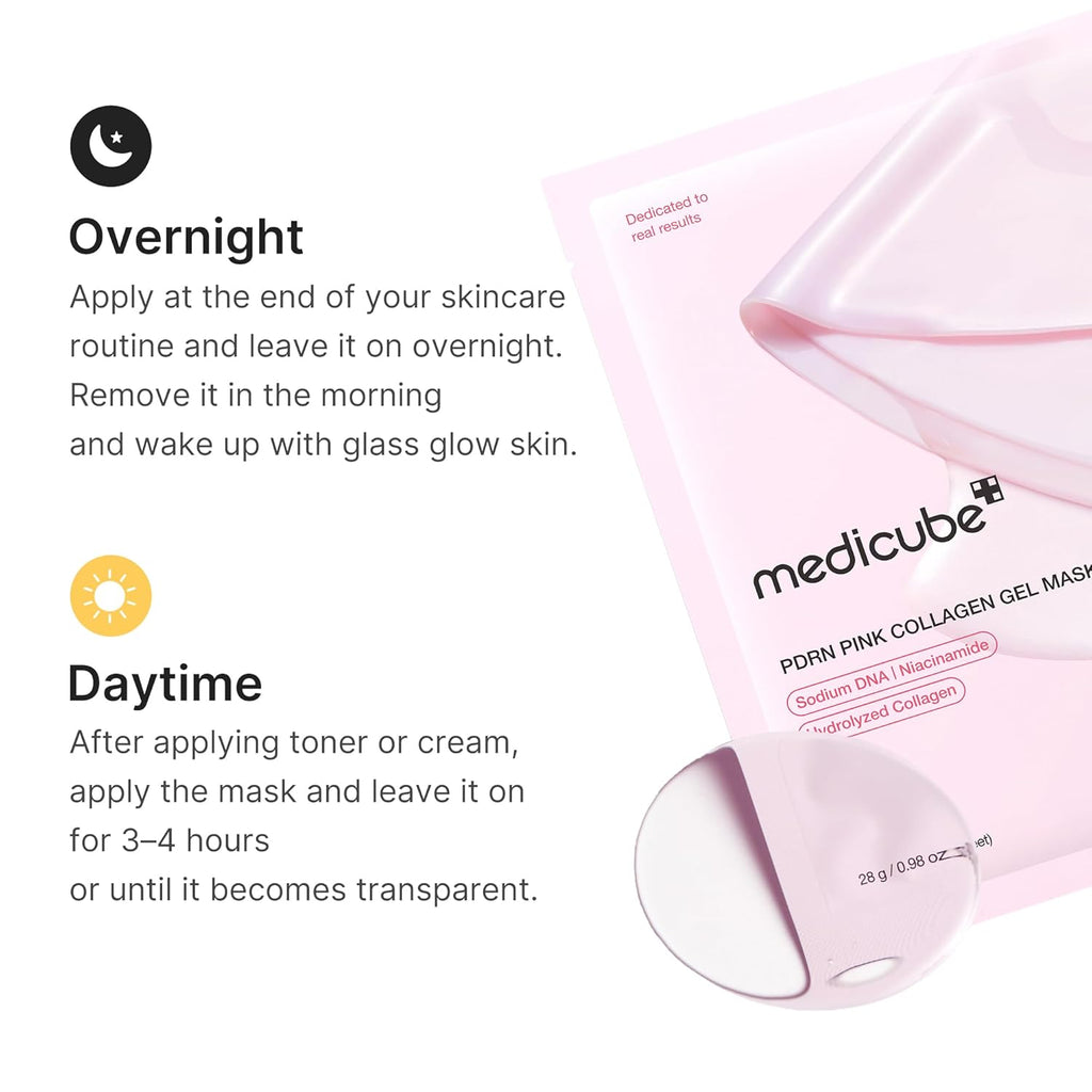 Medicube PDRN Pink Collagen Gel Mask (28 g / 1 Sheet)