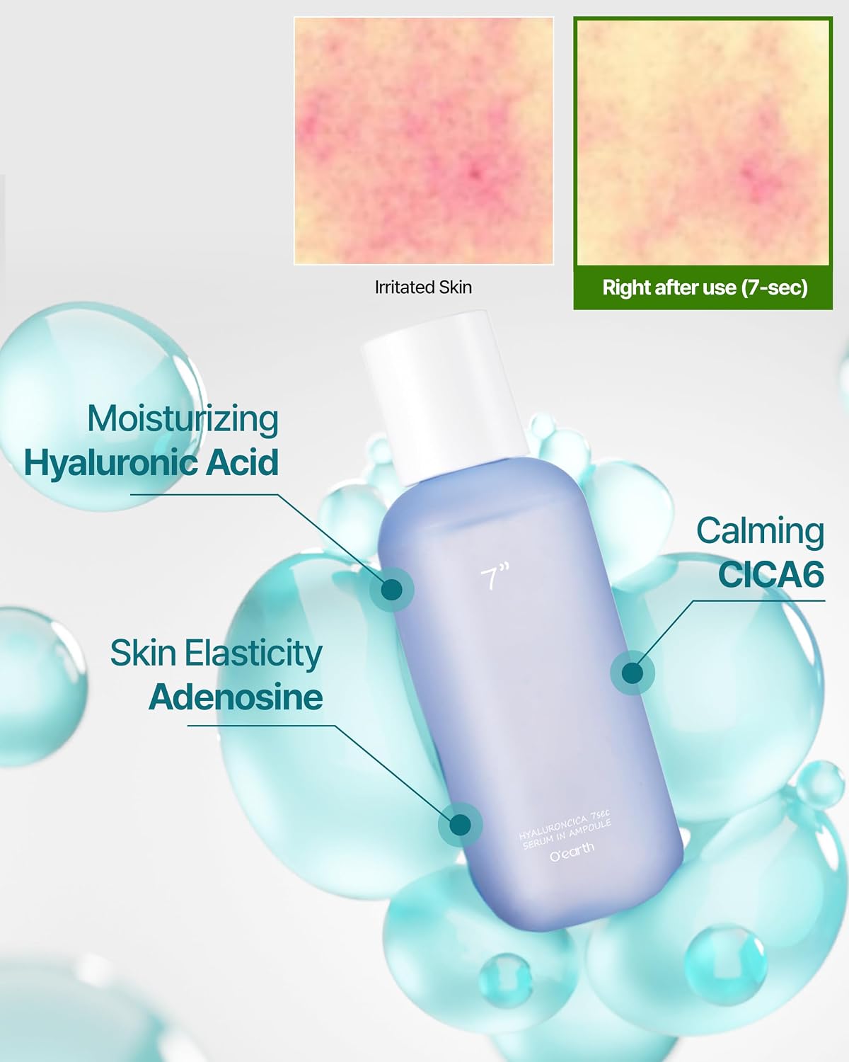O'Earth Triple Layer Hyaluroncica 7 Second Serum in Ampoule (105ml)