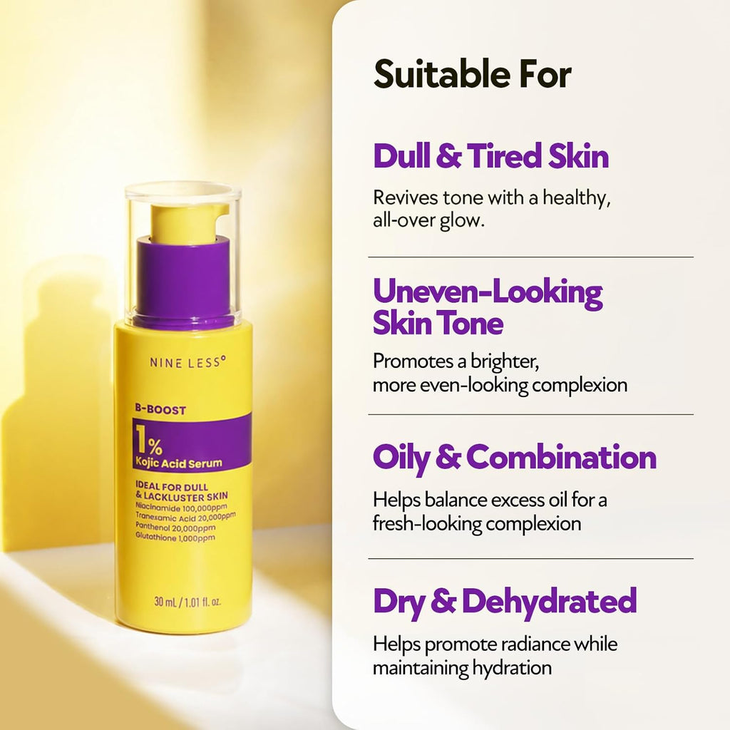 NINELESS B-Boost 1% Kojic Acid Serum 30ml