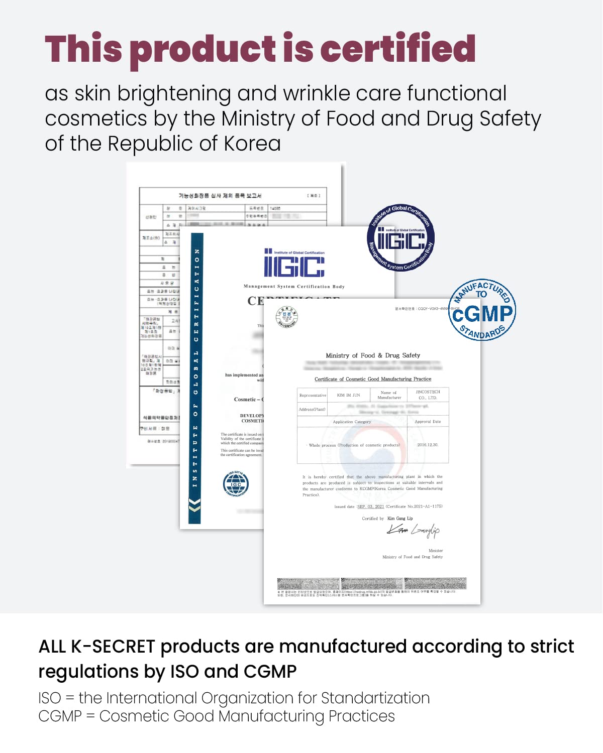 K-SECRET Retinol Eye Gels