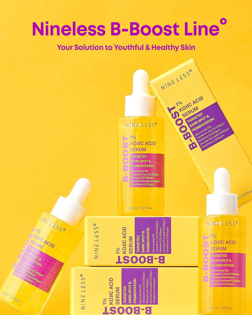 NINELESS B-Boost 1% Kojic Acid Serum 30ml