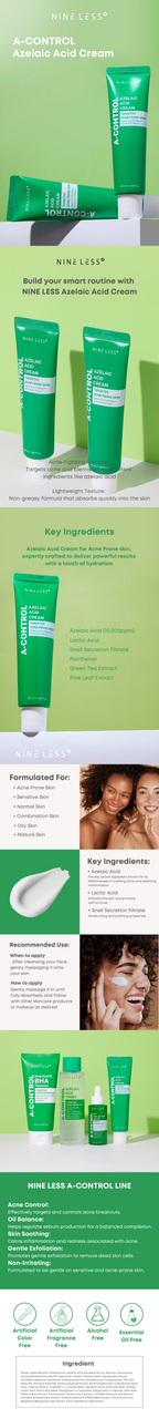 NINELESS Azelaic Acid Cream