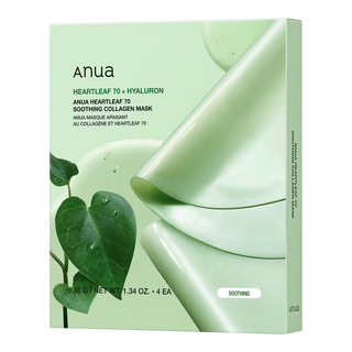 Anua Heartleaf 70 Soothing Collagen Mask 4pcs