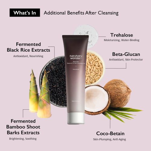 haruharu Wonder Black Rice Moisture 5.5 Soft Cleansing Gel