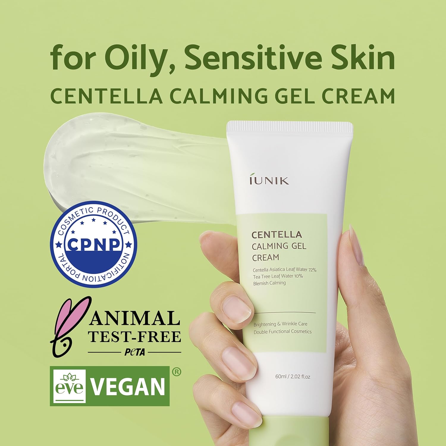iUNIK Centella Calming Gel Cream 60ml