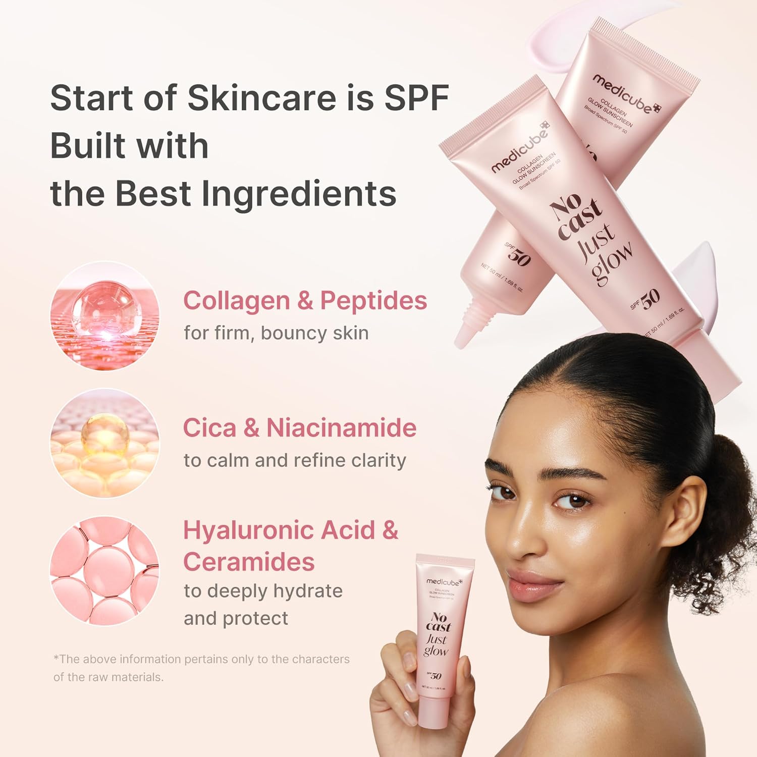 Medicube No Cast Just Glow Collagen Sunscreen SPF 50 (50ml)