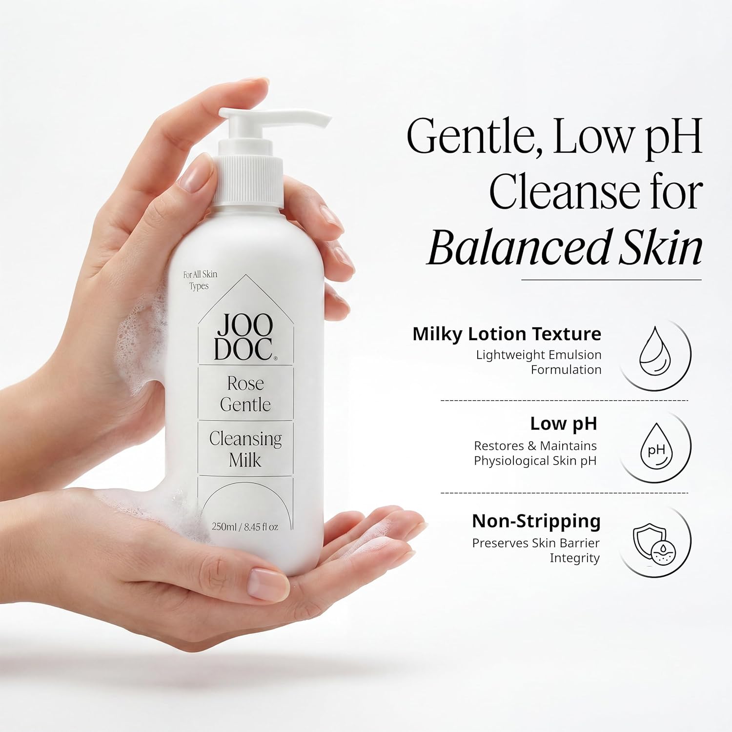 JOODOC Rose Gentle Cleansing Milk (250ml)