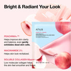 Anua Peach 70 Niacin Brightening Collagen Mask 4pcs