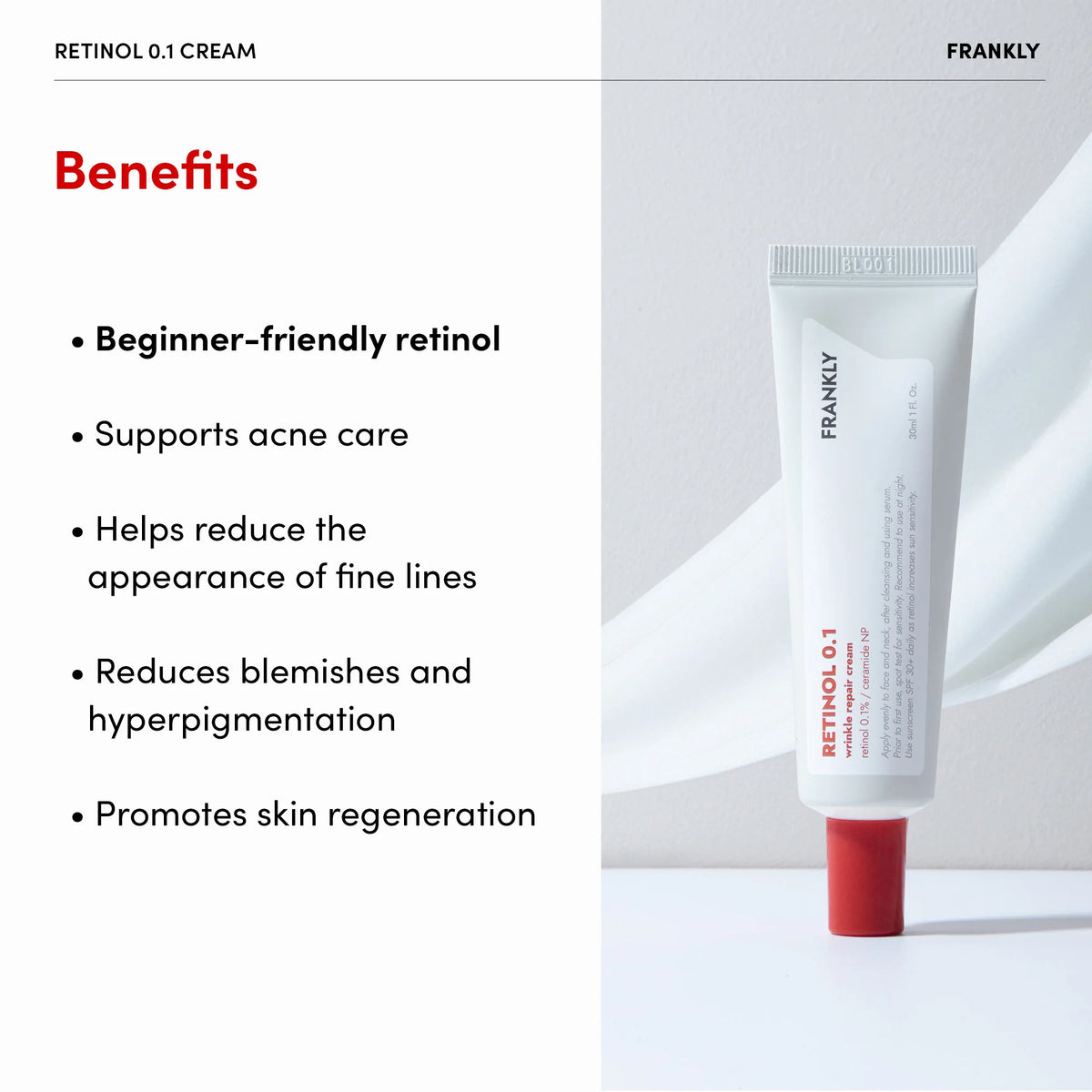 FRANKLY Retinol 0.1% Cream 30 mL