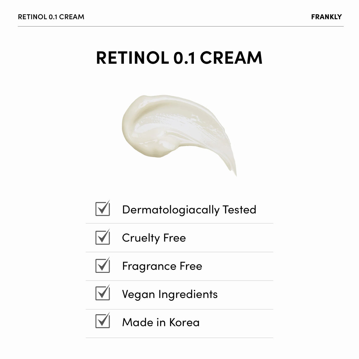 FRANKLY Retinol 0.1% Cream 30 mL